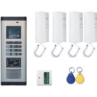 DIY RFID Audio Building Intercom System Phone Handset With 2-wire For Apartment No-Visual Device