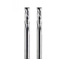 2PC/LOT Compression Milling Cutter Woodwork Two Flute Up & Down Spiral Carbide Milling Tool CNC