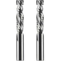 2PCS/LOT Compression Milling Cutter Woodwork DOWN Cut Two Flute Spiral Carbide Milling Tool CNC
