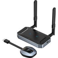 50Meters 5G 4K Ultra HD Transmission Wireless HD Transmitter and Receiver Kit Multi-device mirroring for PC Phone PS4 Switch