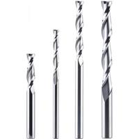 Dreanique 1pc UP cut Solid Carbide Milling Cutter 3.175 4 6 8mm 2 Flute Spiral Router Bit Carbide End Mill Wood MDF