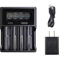 XTAR VC4 Plus Battery Charger 18650 Charger USB C Fast Charging AAA AA Rechargeable Batteries 18350 21700 20700 Battery Charger