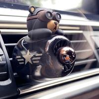 Car Fragrance Pilot Rotating Propeller Air Outlet Perfume Flavoring Little Bear Pilot Auto Air