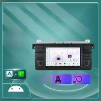 2din 4G WIFI Carplay Android Auto Car radio For BMW 3 E46 M3 318 320 325 330 1999-2005 Multimedia player 7"Head Unit Screen SWC