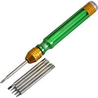 BST-889 6 in 1 Magnetic Screwdriver For iPhone Repair Tools 2.0 Y Tip 1.2 5-Point T2 T5 T6 1.5 Phillips Cross Screwdriver
