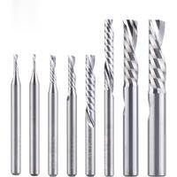 1pc AAAAA single flute spiral end mill 3.175 shank spiral aluminum mill CNC 3D engraving carving bit for woodworking Down cut
