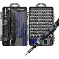 115 In 1 Mini Screwdriver Set of Screw Driver Bit Set Precision Set For Laptops Phone Watch Tablet Electronic Device Hand Tools