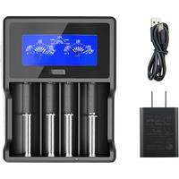 XTAR VC4 18650 Battery Charger 1.2V AAA AA Batteries LCD Display Charging 3.6V Rechargeable LiIon Batteries 10400-32650CHARGER