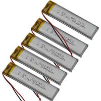 3.7V 500mAh 1.85Wh Polymer Li Lithium Battery 601452 For GPS MP4 Record Pen Driving Recorder Car Camera LED Headset Game Player