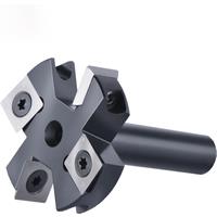 Dreanique 2-Flute Wood Planer Bit 38.1mm 45mm Cutting Diameter 8 12mm Shank Spoilboard Surfacing