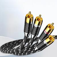 TODN 1 Pair rca cable 6N OFC hifi 2rca to 2rca high-end audio cables for Amplifier DAC DAP male to male TV car stereo Mixer