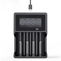 XTAR VC4SL 18650 Battery Charger USB C QC3.0 Fast Charge 1.2V Ni-MH AAA AA Batteries Rechargeable Li ion 21700 Battery Charger