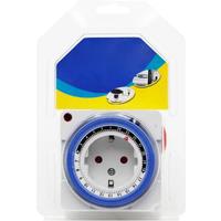 EU Timer Switch Timer 24 Hours Plug in Mechanical Grounded Programmable Smart Countdown loop Switch Socket Indoor Auto Power off