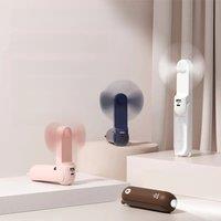 JISULIFE Portable Fan Mini Handheld Fan USB 4500mAh Recharge Hand Held Small 3 in1 Pocket Fan with