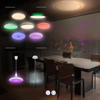 Chysongoods Modern LED Ceiling Light With Bluetooth Speaker APP Voice Control Color Change RGB Ceiling Lamp For Home Appliance