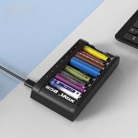XTAR 8slot 1.5V Battery Charger BC8 18W QC3.0 Charging Rechargeable 1.5V Li-ion 1.2V Ni-MH AA AAA Batteries Intelligent Charger