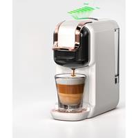 HiBREW 5 in 1 Multiple Capsule Coffee Machine Hot/Cold DG Cappuccino Nes Small Capsule ESE Pod Ground Coffee Cafeteria 20Bar H2B