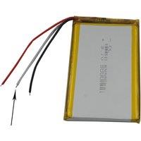 3.7V 3000mAh 11.1Wh 3 Wires Thermistor Lithium Polymer Li LiPo Battery 605085 For Car Camera PDA MID ipod Portable Tablet PC
