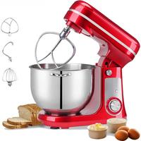 BioloMix Kitchen Food Stand Mixer, Blender, Quiet Motor, Cream Egg Whisk, Whip Dough Kneader, 6-Speed, 1200 W, 6 L, DC