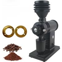XEOLEO Electric Coffee Grinder 60mm Titaninum Burr Grinder 200W Coffee Bean Miller Blow Hopper 10