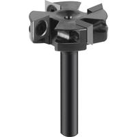 Dreanique Spoilboard Surfacing Router Bit, 8mm Shank 40mm Diameter, 4-Wings Planer bit for Wood Slab Flattening