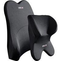 Car Lumbar Support Headrest Neck Pillow Support Universal Soft Neck Pillows Cushion Car Memory Foam Lumbar Pillow Back Support