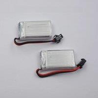 2pcs 7.4V 500 mAh 3.7Wh Rechargeable Polymer Li Battery 25C Lipo 602540 SM For Helicopter Models JJRC H11D H11C FPV RC Drone