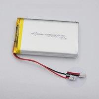 XINJ 3.7V 5000 mAh Polymer Lipo Li Battery 105080 JST-PH 2Pin 2.0mm Compatible DashCam GPS ipod PAD MID Power Bank DVD Tablet PC