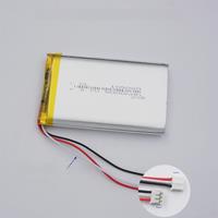 3.7V 5000mAh 18.5Wh 105080 3 Wires Thermistor Li-Polymer Li Battery JST 3Pin 2.0mm For DashCam GPS ipod PAD Power Bank Tablet PC