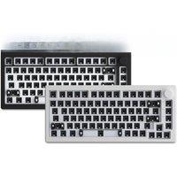 Akko 5075S VIA Kit 75% Custom Barebone Keyboard RGB Backlit 3/5-Pin Hotswap Mechanical Gaming Keyboard with Knob Gasket Mount