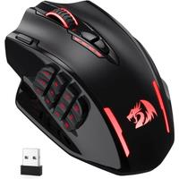 Redragon M913 Gaming 16000 DPI Wired 2.4Ghz Wireless RGB Optical Gamer Mice 16 Programmable Buttons, Black/White Mouse
