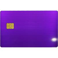 1 Pieces Blank No Recording Printable Metal Business Membership Access Control Card 4442 Chip HICO Magnetic Strip