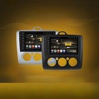 Hizpo 9" 2 Din 4G+WiFi Car Radio for Ford Focus Exi MT Mk2 MK3 2004-2011 Multimedia Player Android 14 GPS Navigation Head Unit