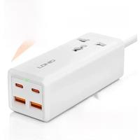 LDNIO Power Strip 65W 4 USB C Outlets With 2M Extension Cord Fast Charger For Laptop/Macbook/Ipad/Earphone/Mobile Phone Usb Plug
