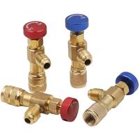 1Piece Air Conditioning Refrigerant Safety Valve R410A R22 1/4 " Refrigeration Charging Safety Liquid Adapter Hand Tool Parts