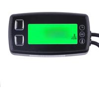 Thermometer Voltmeter 3 in 1 TEMP METER Clock Temperature Sensor Voltage Meter for Pit Bike Motorcycle Snowmobile Atv Utv Boat W
