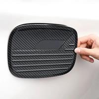 Carbon Fiber Car Fuel Tank Cap Cover Trims For 2020-2024 Ford Explorer
