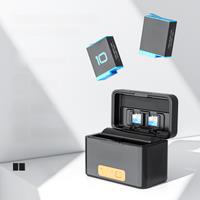 ZGCINE PS-G10 MINI 1750mAh Battery/Battery Fast Charger For GoPro Hero 10 9 8 7 6 5 Fast Charger Box Power Bank TF Card Storage