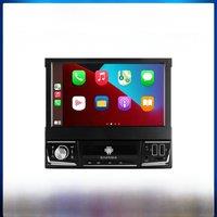 1 Din Android Car Radio Player for Universal Car Stereo Manual Telescopic Foldable Screen 1din Multimedia AutoRadio Carplay GPS
