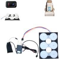 Hide 12 V Vehicle Car Luxury Seat Vibrator Massage System With Mini Round Square Button Switch Seat Interior Comfort Lumbar