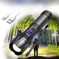 1900000LM XHP140 300W Led Most Powerful Flashlight 18650 XHP50 USB Rechargeable High power Torch light 10000MAh Tactical Lantern