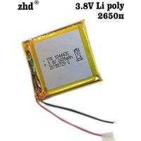 3.7V 2650mAh Polymer Li Lithium Lipo Battery 104443 Pure cobalt cell For Intelligent lock GPS Power Bank E-Book PAD DVD Tablet