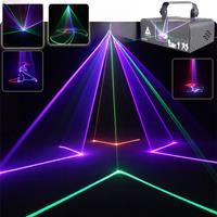 ESHINY 2W Animation RGB Laser Beam Lines Stage Disco Light DJ Party Pattern Projector Scans DMX Dance Bar Christmas Show G20N8