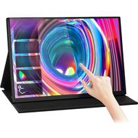 ZEUSLAP 16'' 2.5K Portable Monitor 144Hz Touch Screen 2560x1600 100%sRGB 500cd/m - Travel Size Display for Laptop Computer