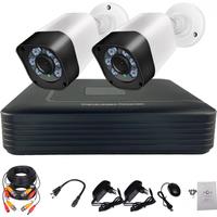 SIMICAM 1080P CCTV Security System Kits 4CH DVR 2PCS 2MP Bullet Infrared Waterproof AHD Analog Camera Video Surveillance Set BNC
