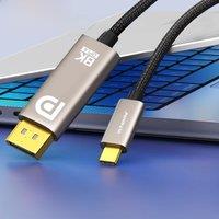 Bidirectional DisplayPort to USB C Cables 8K60Hz 4K HDR 32Gbps Type C to DP Cable Cord Wire For MacBook iPad Oneplus Samsung