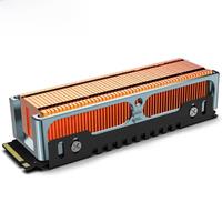 JEYI M.2 2280 SSD High Performance Heatsink, Copper Fins with Aluminum Frame Passive Heat Sinks -