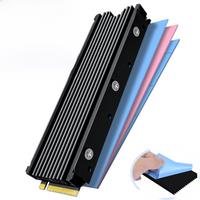 M.2 2280 SSD Heatsink Support PS5 PC, JEYI NVME NGFF 2280 SSD Double-Sided Heat Sink Cooling with Thermal Silicone Pads Cooler