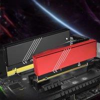 JEYI M.2 NVME To PCIE 4.0 X16 Adapter, pcie x16 Gen4 Expansion Card with Aluminum Heatsink Case, For