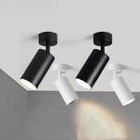 SUNMEIYI Surface Mounted 360 Rotatable White Black LED Ceiling Lights GU10 Bulb Replaceable Wall Ceiling Lamp